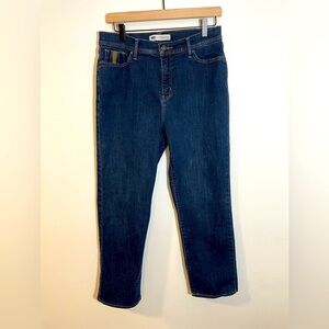 Levi’s Womens Perfectly Slimming 512 Straight Leg Dark Wash Denim Jeans Size 12